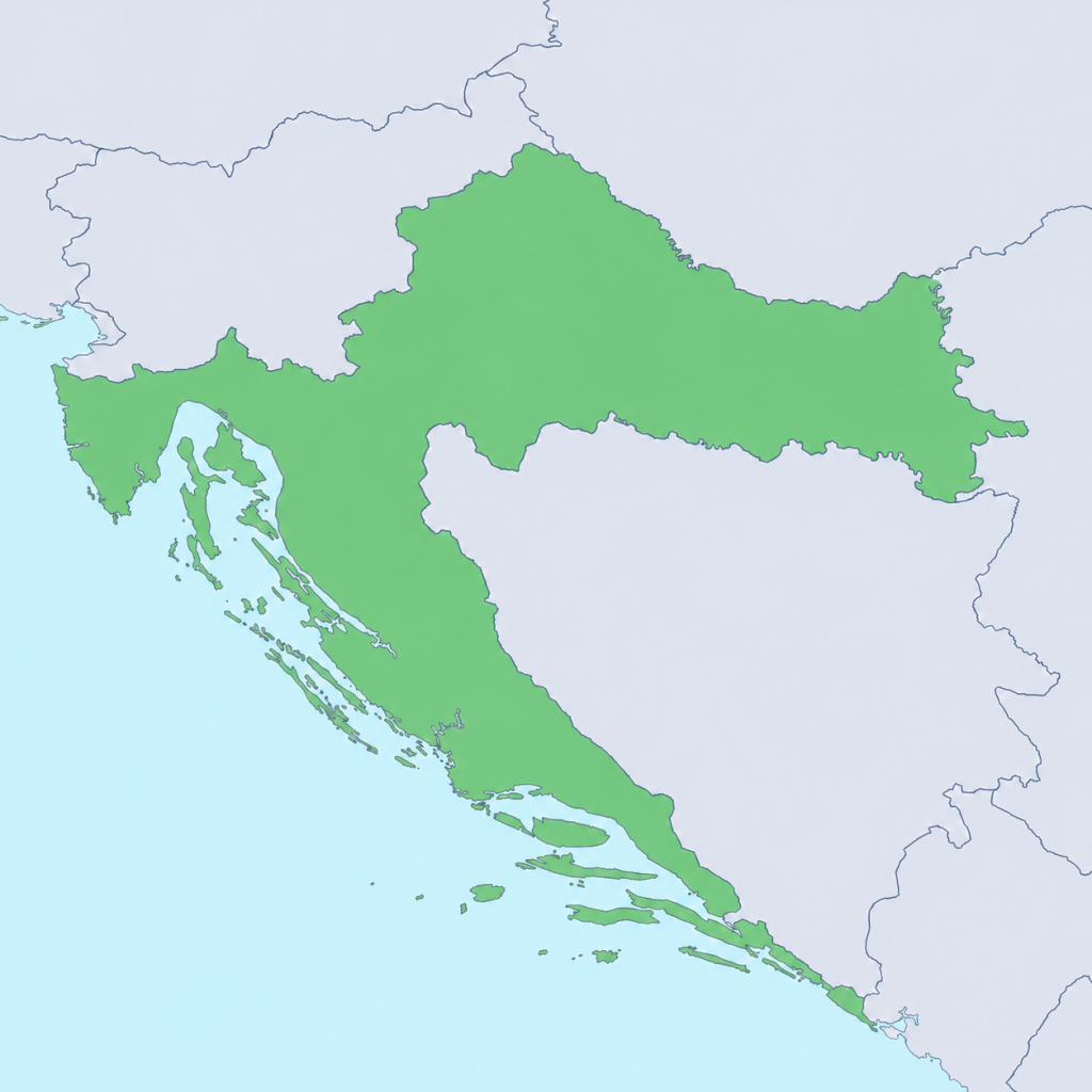 Map of Croatia